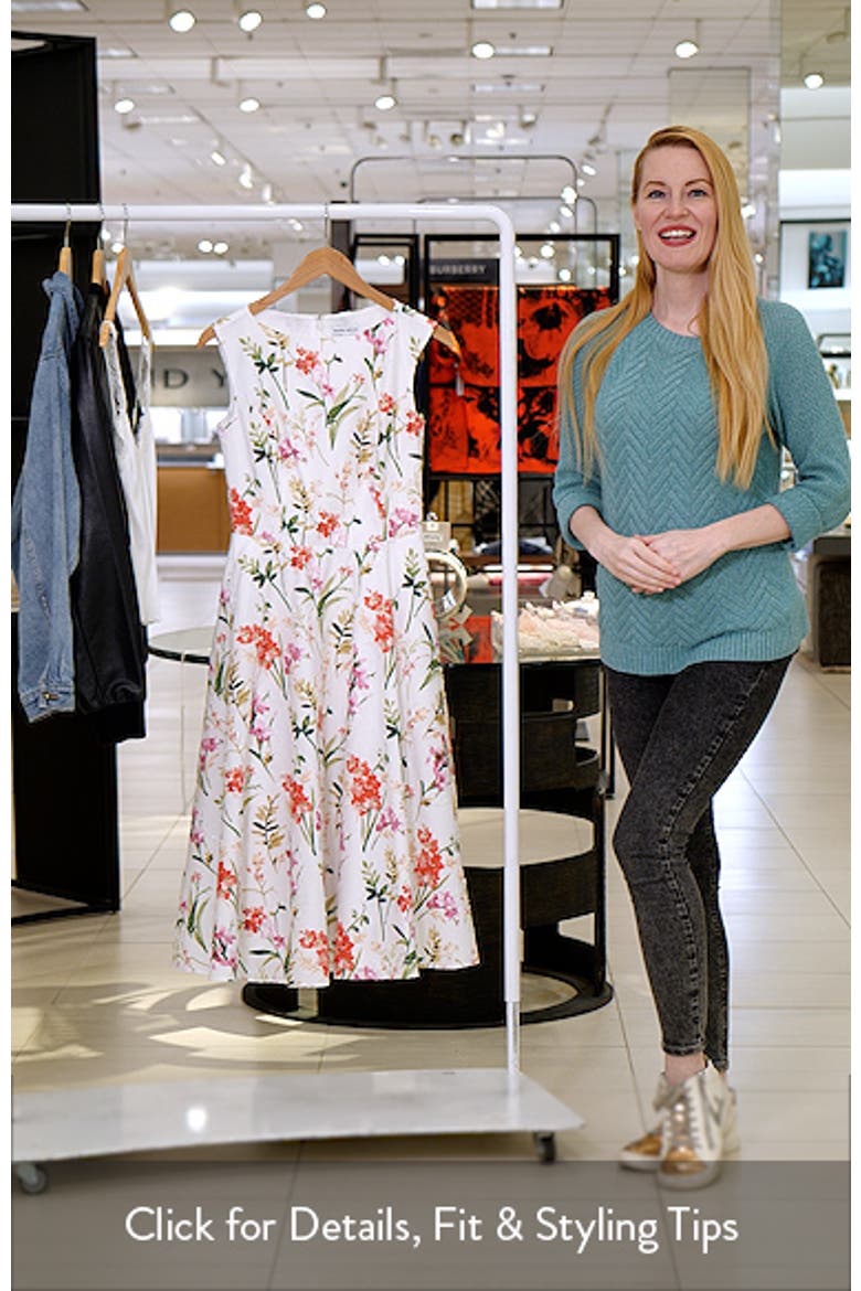 Adele Sequin Detail Floral Midi Dress video