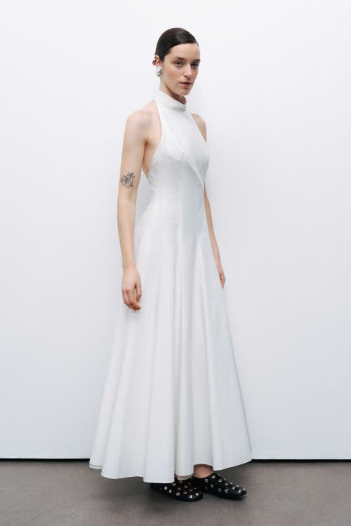 Nocturne Turtleneck Maxi Dress In Ivory