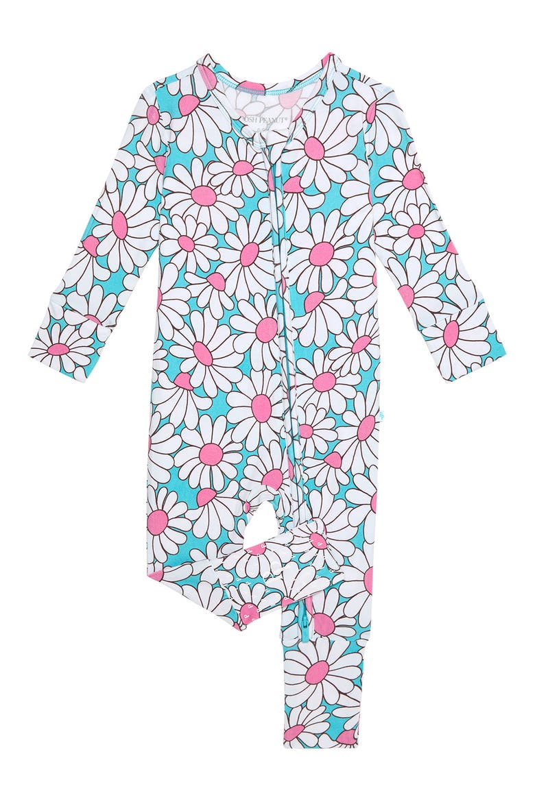 Printed Convertible Footie, Main, color, BLUE
