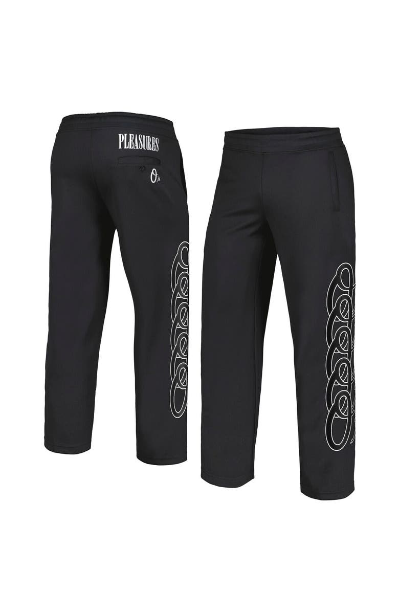 PLEASURES Men's PLEASURES Black Baltimore Orioles Pitcher Track Pants, Alternate, color, Black