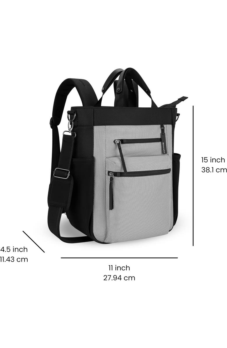 Sherpani Soleil Anti-theft Tote/Backpack/Crossbody, Teal, Alternate, color, Sterling