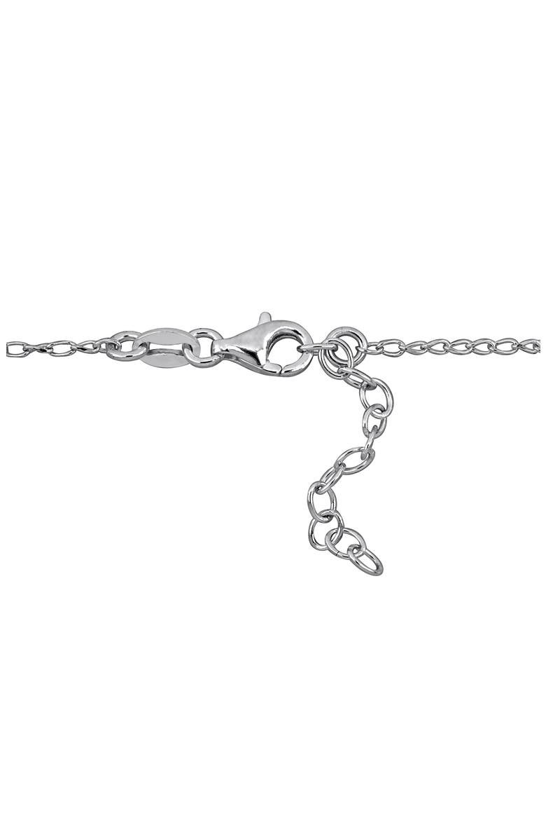 4.5mm Heart Link Necklace, Alternate, color, SILVER