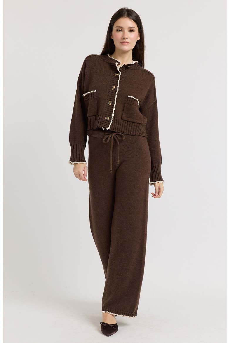 Victoria Cardigan, Alternate, color, BROWN