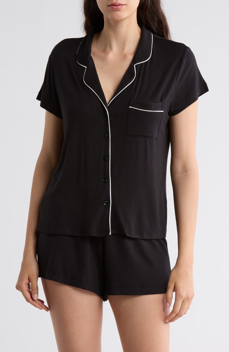 NORDSTROM RACK Tranquility Shortie Pajamas, Main, color, Black