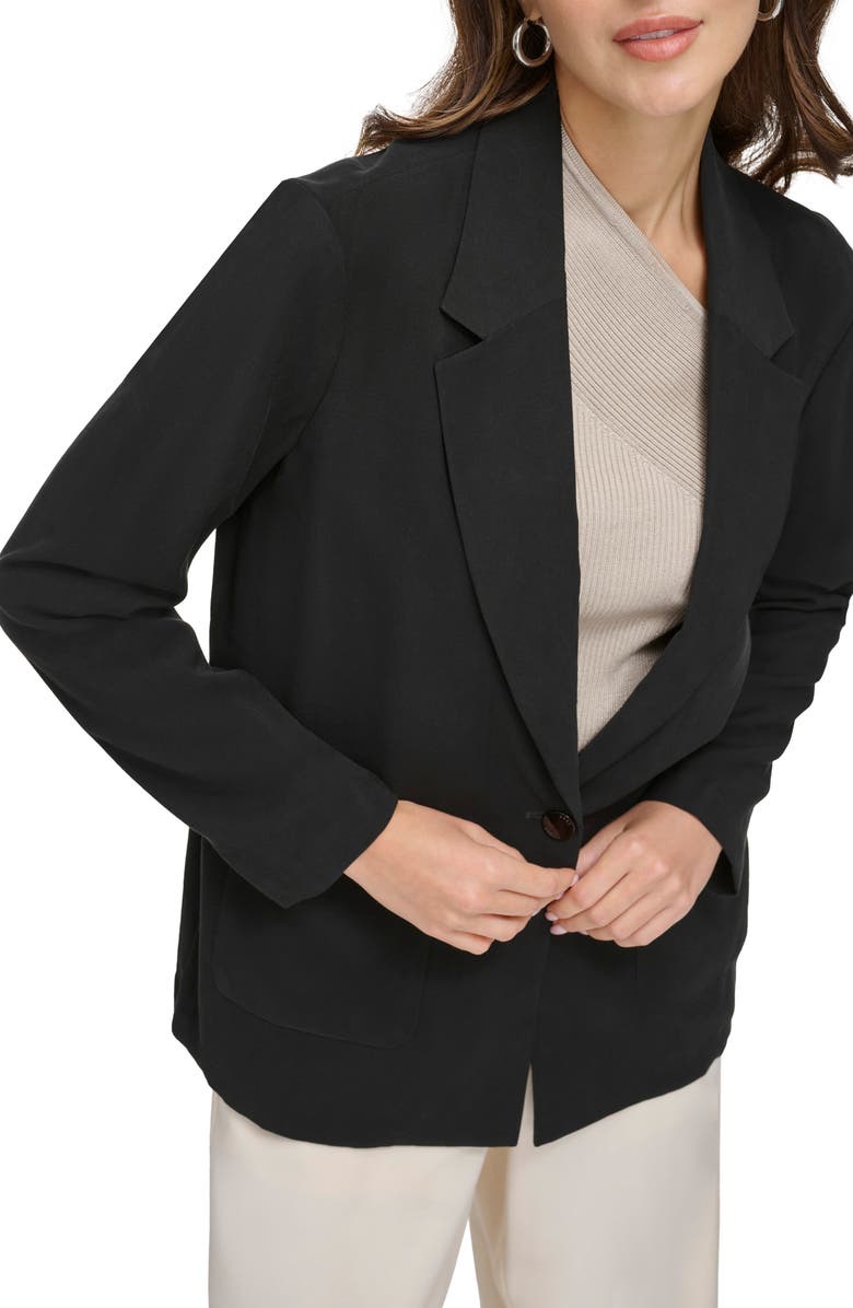 DKNY One-Button Jacket, Alternate, color, 