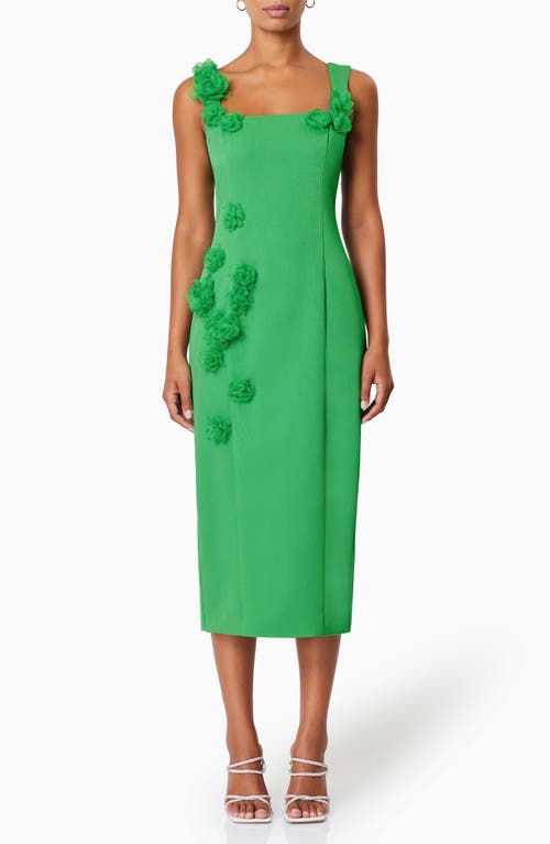 ELLIATT ELLIATT VALERIA FLORAL APPLIQUÉ COCKTAIL SHEATH DRESS