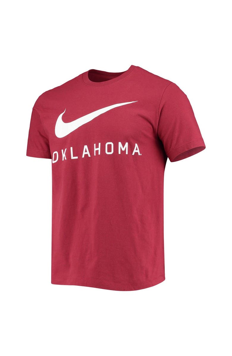Nike Men's Nike Crimson Oklahoma Sooners Big Swoosh T-Shirt, Alternate, color, 