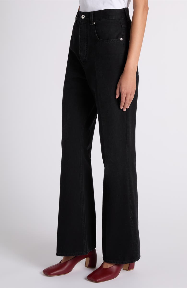 Bottega Veneta Wide Leg Jeans, Alternate, color, 1000 Black