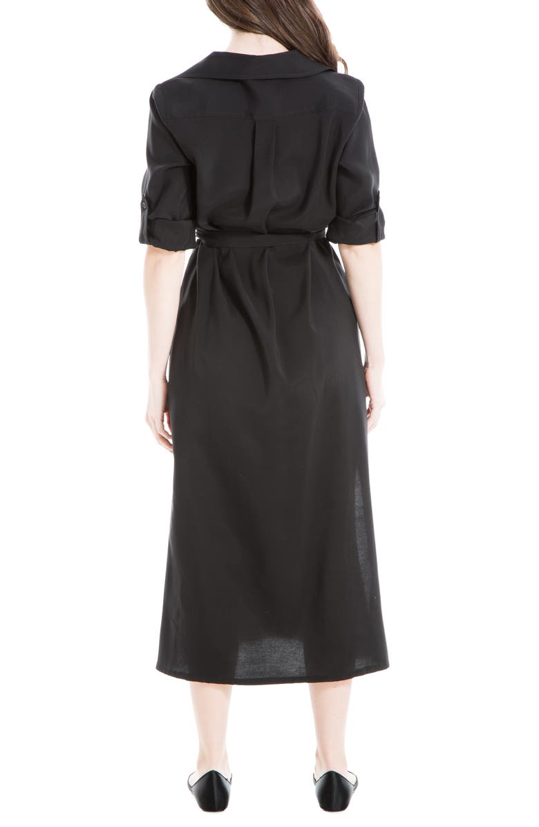 MAX STUDIO Roll Sleeve Utility Maxi Shirtdress, Alternate, color, 