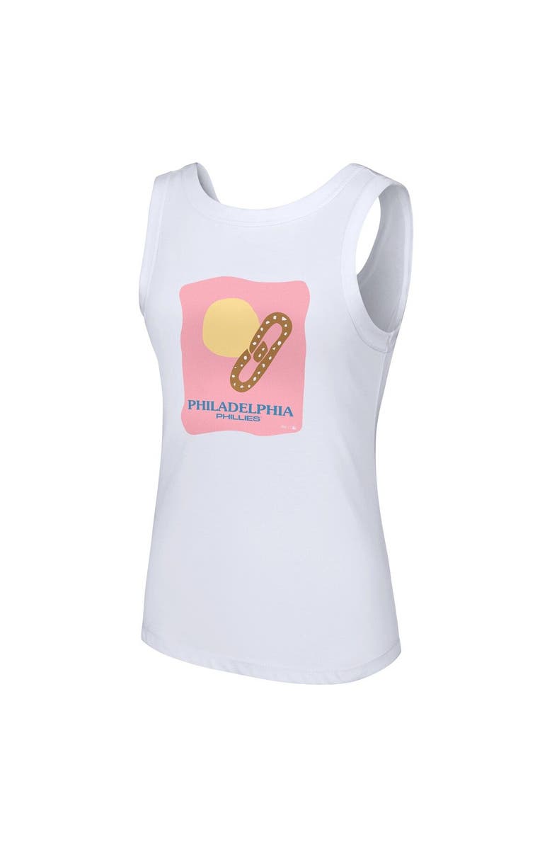 LUSSO Women's Lusso Style  White Philadelphia Phillies Lindy Tank Top, Alternate, color, White