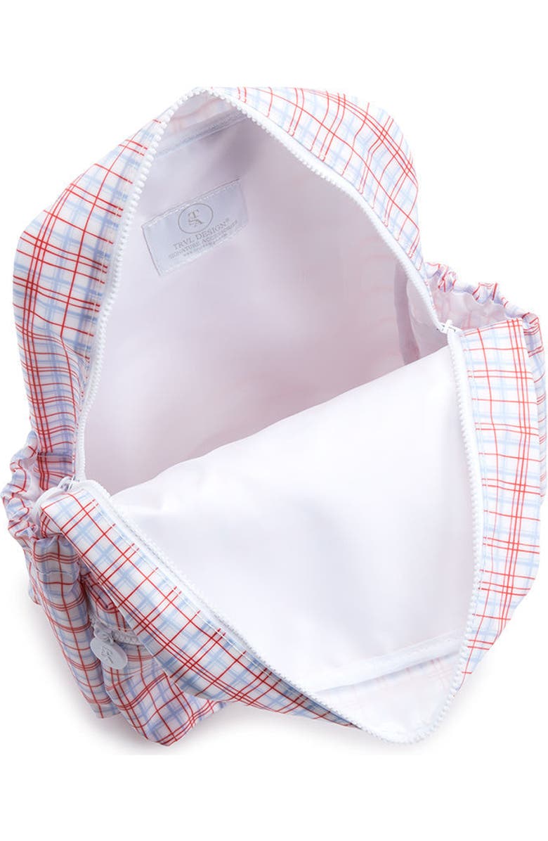 TRVL Design Classic Plaid Green Backpack, Alternate, color,