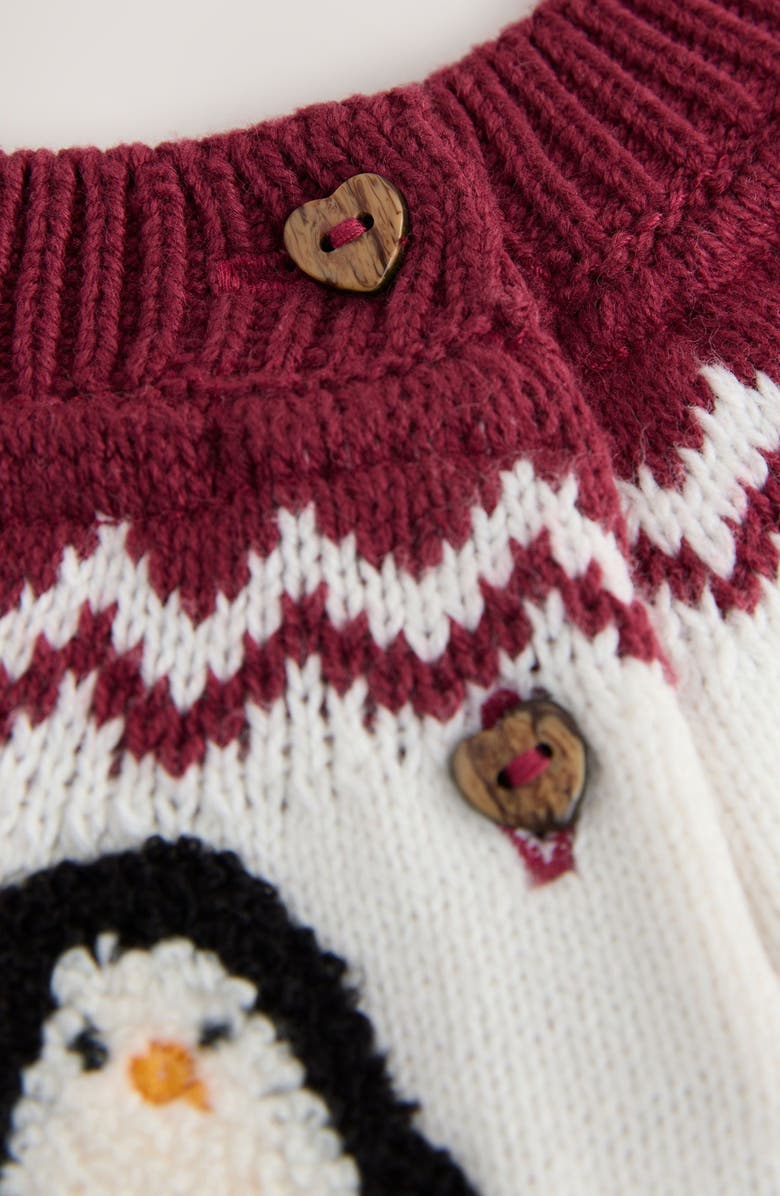 NEXT Kids' Fair Isle Sweater Dress, Alternate, color, Plum