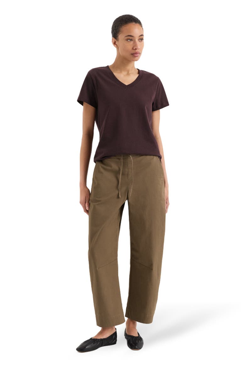Organic Cotton Softspun Essential V-Neck Tee, Main, color, Plum