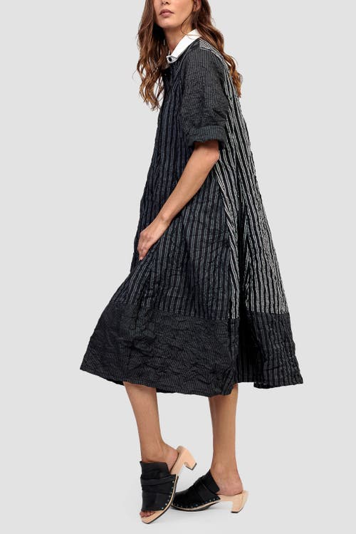 ALEMBIKA ALEMBIKA PATCHWORK COCOON SHIRT-DRESS