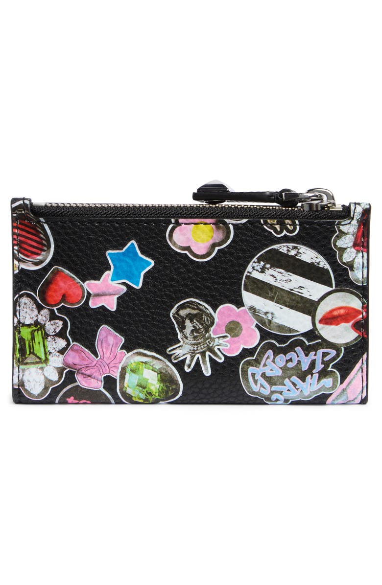 Marc Jacobs Medium Flat Wallet, Alternate, color, Black Multi