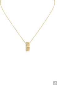 CZ by Kenneth Jay Lane Pavé Circle Pendant Necklace