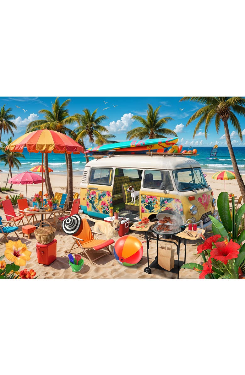Sunsout Beach Campout 500 piece Jigsaw Puzzle for Adults, Alternate, color, Multicolor