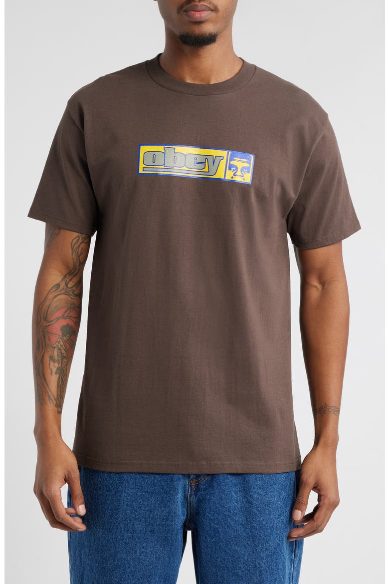 '90s Icon Graphic T-Shirt, Main, color, JAVA BROWN