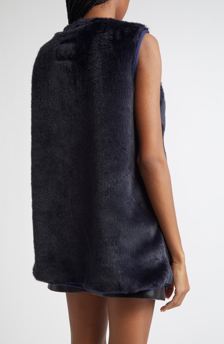 R13 Faux Fur Zip Vest, Alternate, color,