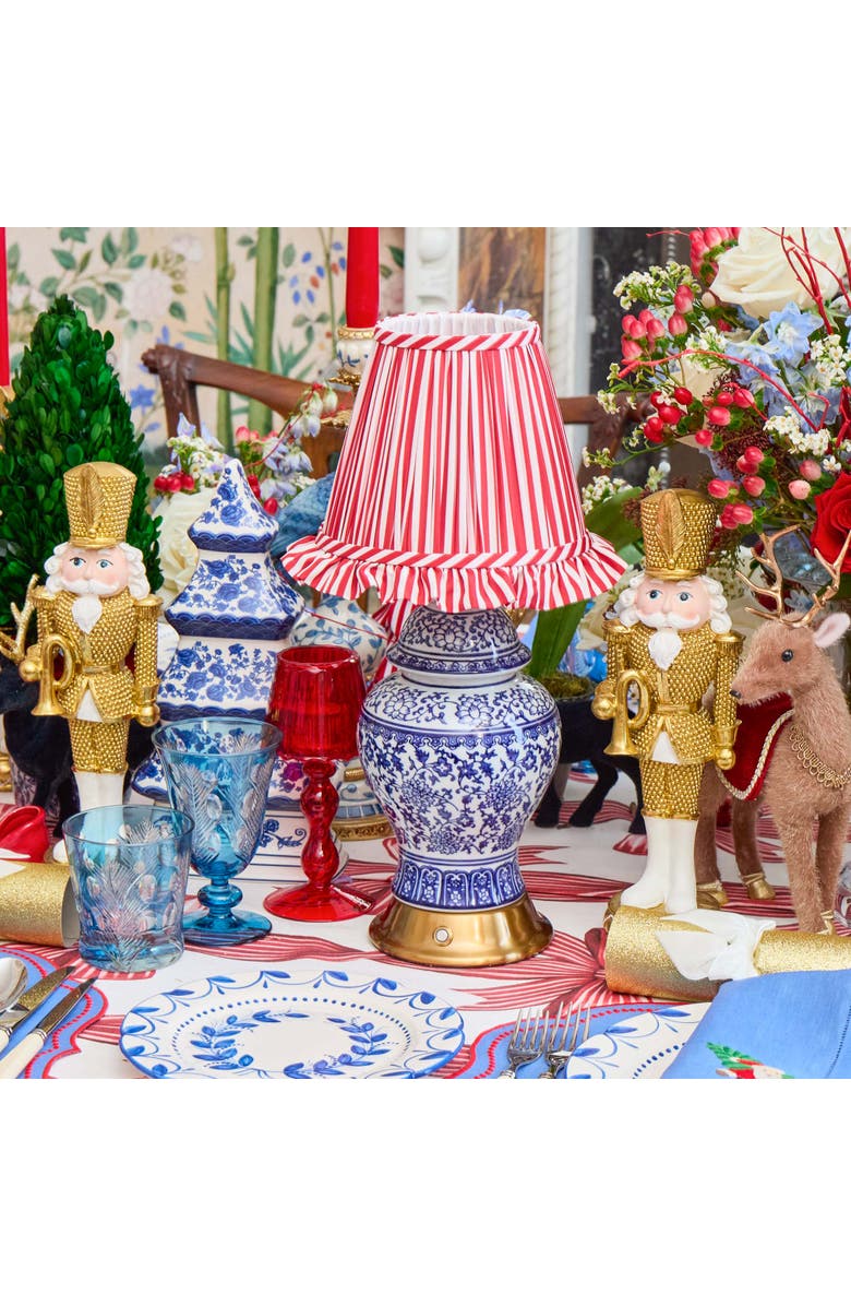 Mrs. Alice Chinoiserie Rechargeable Lamp, Alternate, color, Blue