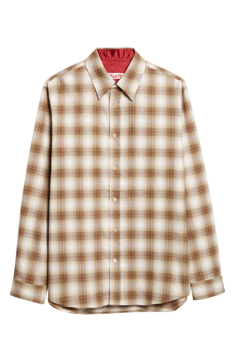 STOCKHOLM SURFBOARD CLUB Flynn Plaid Flannel Button-Up Shirt, Alternate, color, Tartan