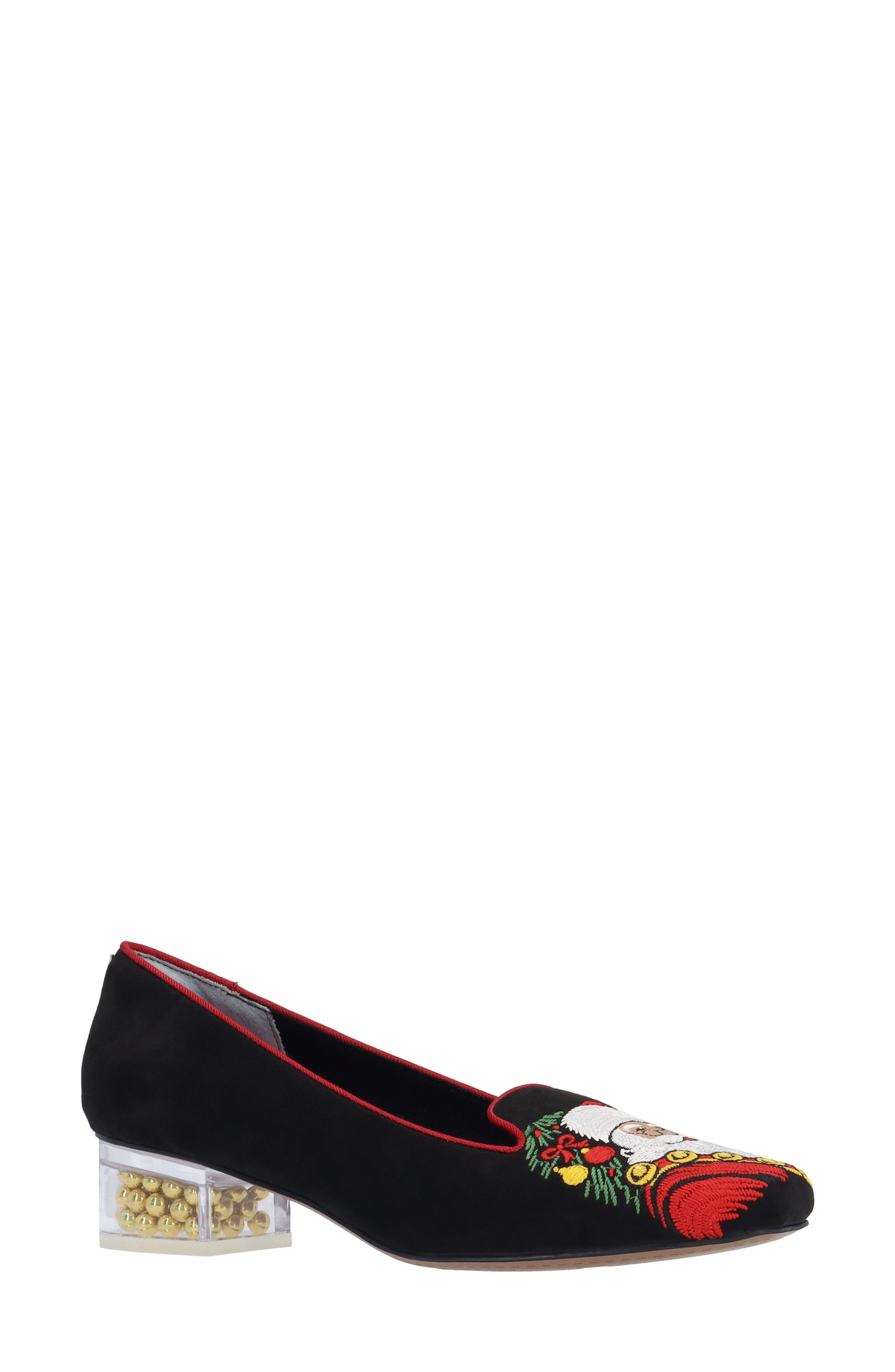 Babbonatale Suede Pump, Main, color, BLACK
