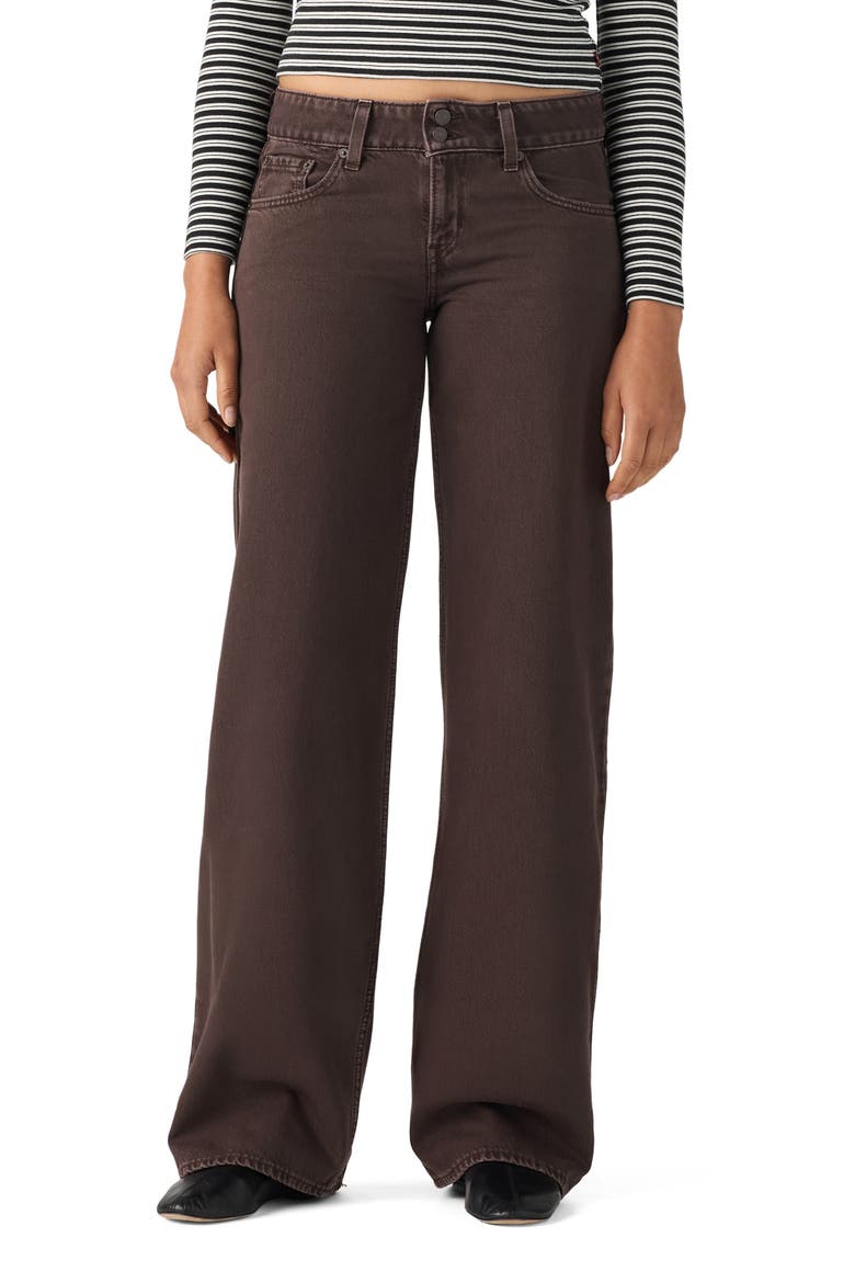 Superlow Low Rise Loose Jeans, Main, color, WASHED JAVA GD