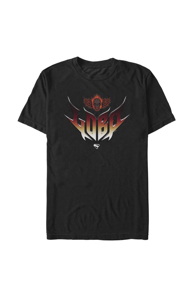 Supergirl Men's Supergirl Lobo Skull Logo Graphic T-Shirt, Main, color, Black