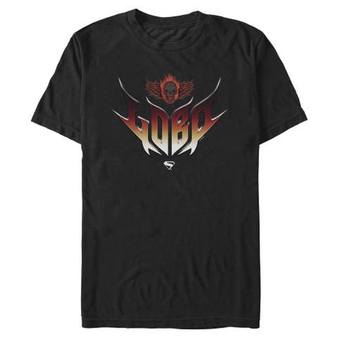 Men's Supergirl Lobo Skull Logo  Graphic T-Shirt