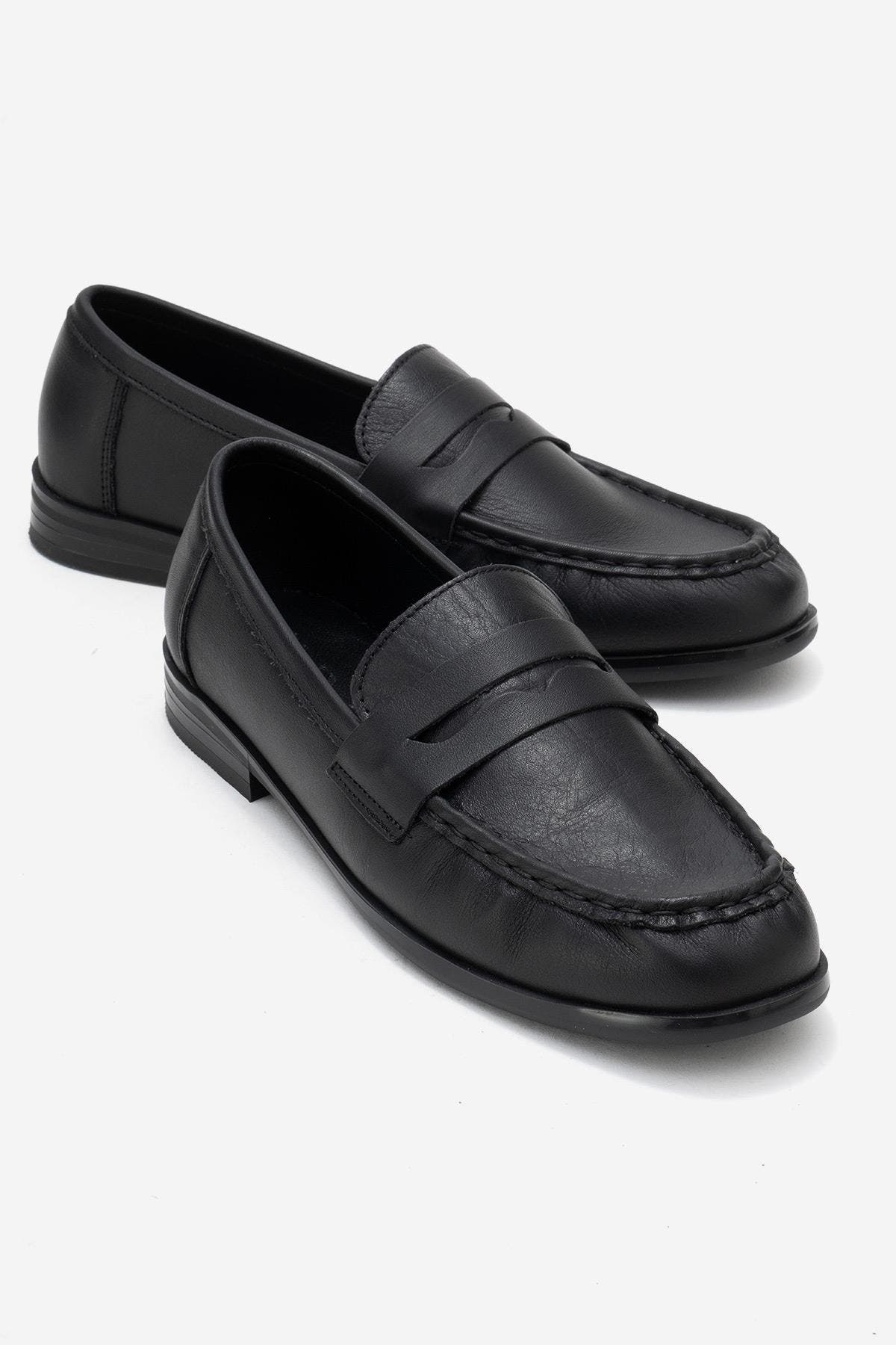 Forever & Always Shoes Valia Leather Loafer, Main, color, Black