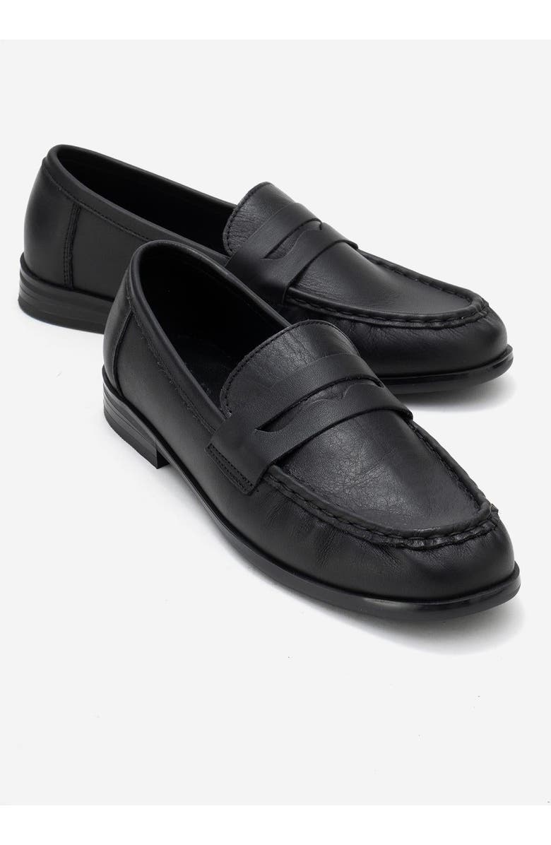 Forever & Always Shoes Valia Leather Loafer, Main, color, Black