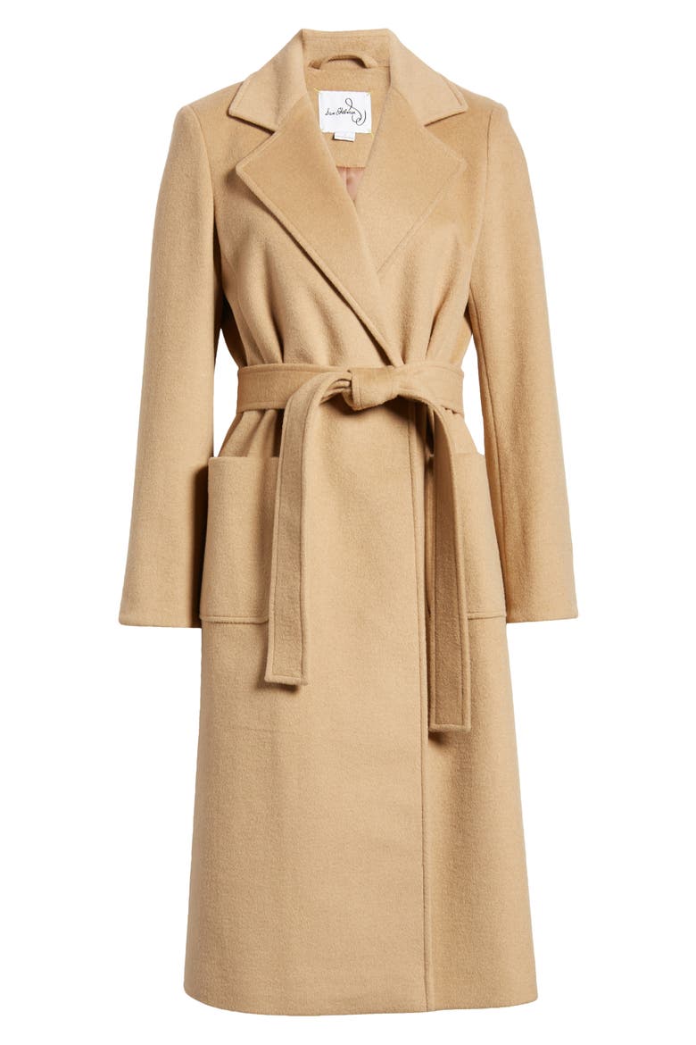 Wrap Coat, Alternate, color, CAMEL