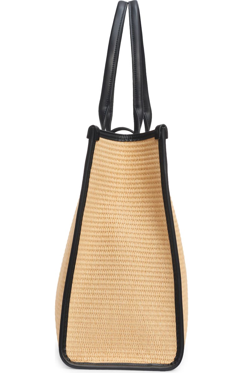 TOM FORD Medium Tara Top Handle Straw Tote, Alternate, color,