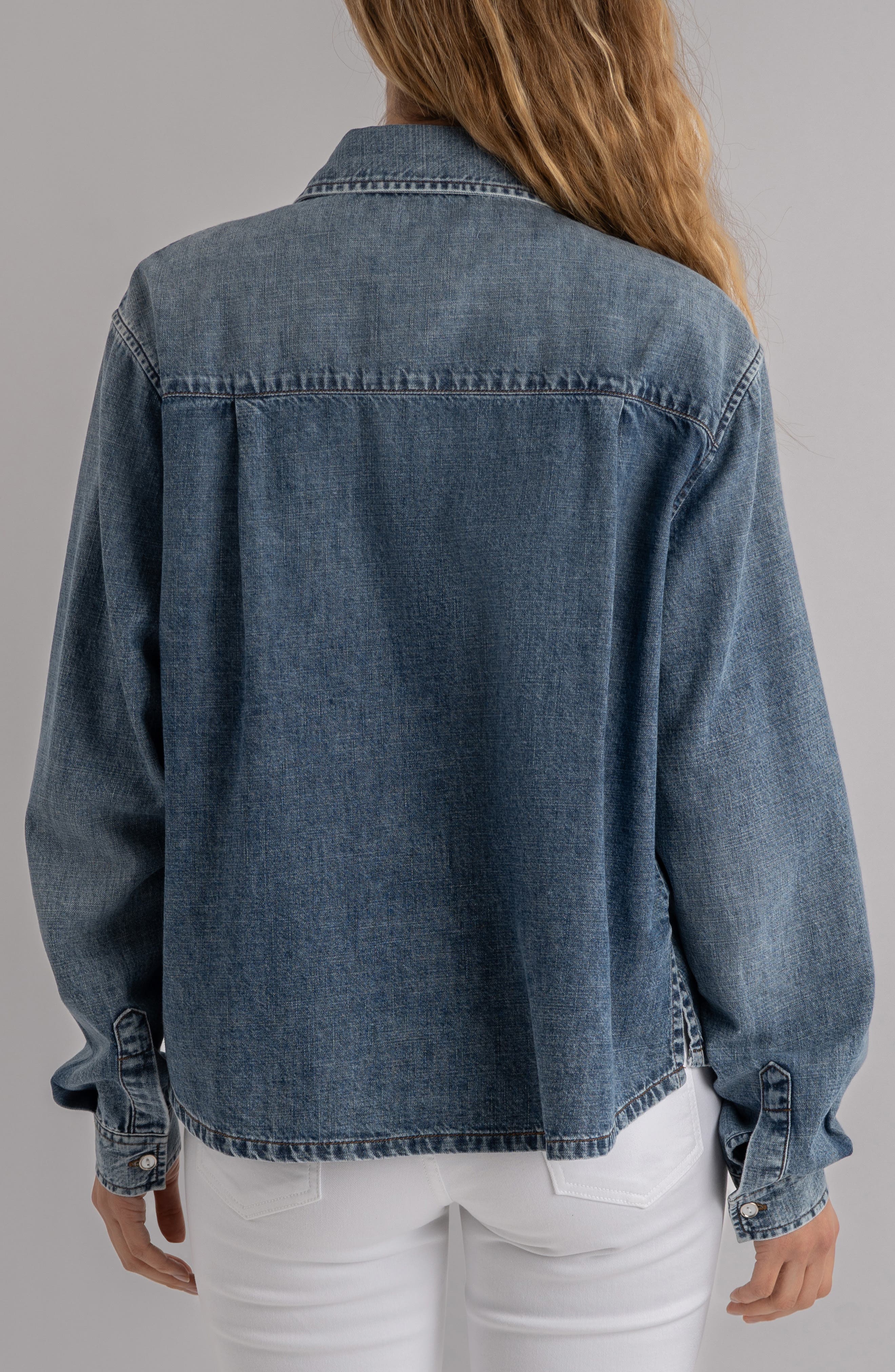 Harley Button-Up Denim Shirt - image 2