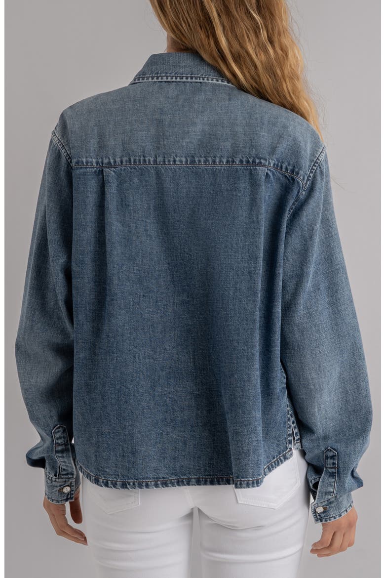 Harley Button-Up Denim Shirt, Alternate, color, ADMINISTER