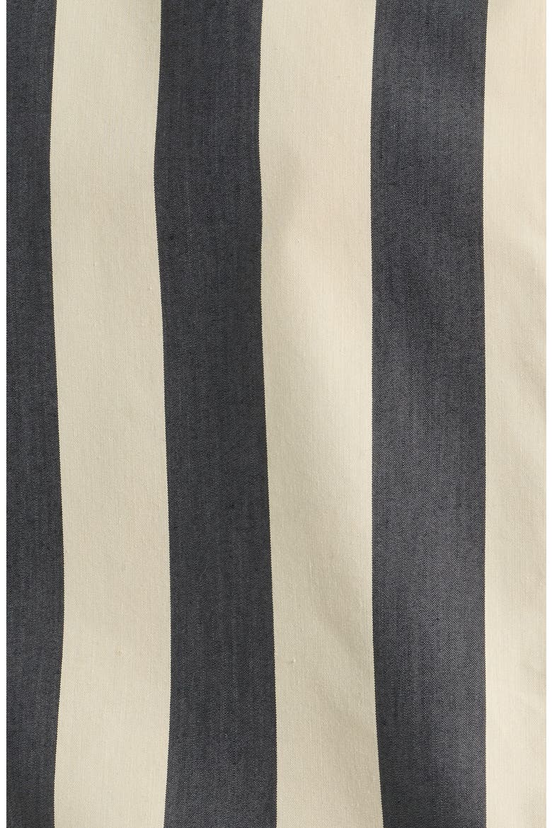 The Avril Striped Button Down Shirt, Alternate, color, NOIR KHAKI