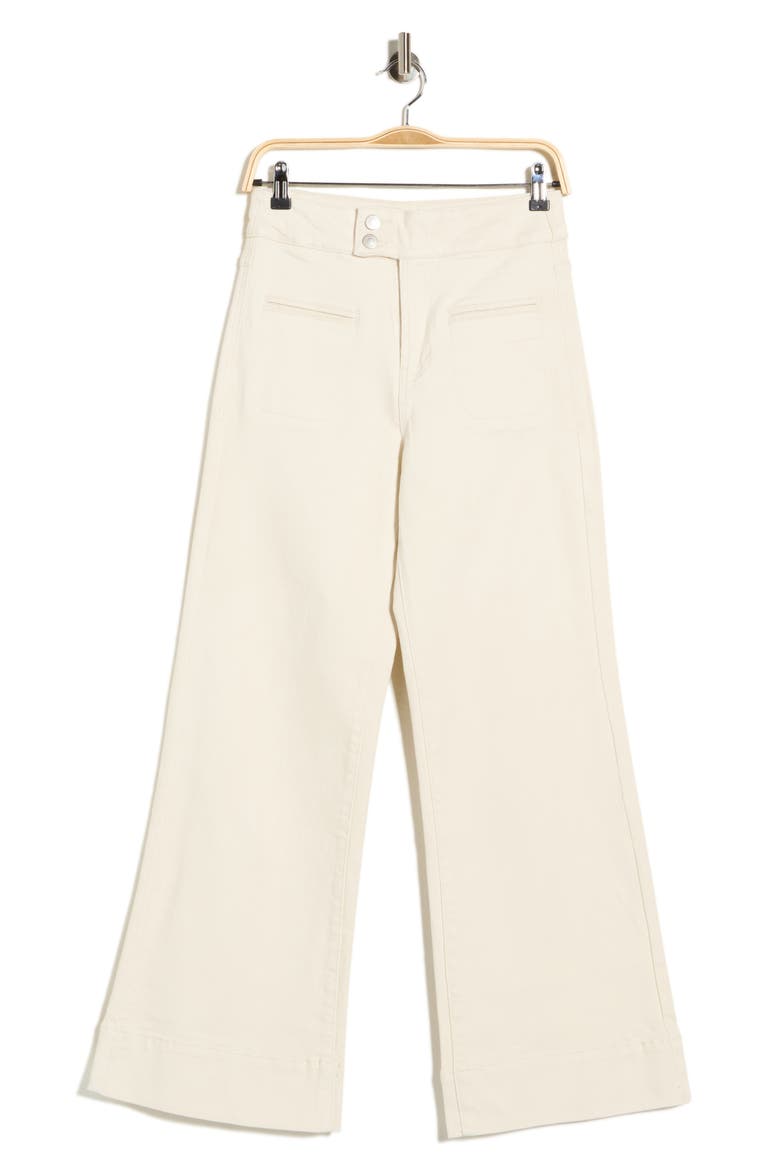 Shay Welt Pocket High Waist Wide Leg Jeans, Alternate, color, STONE