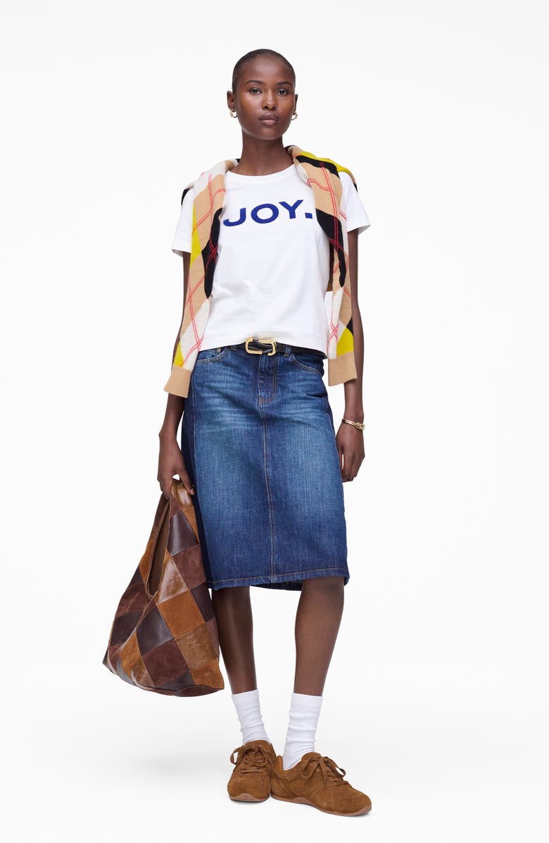 Marc Jacobs Joy, Period Slim Cut Graphic T-Shirt, Alternate, color, White