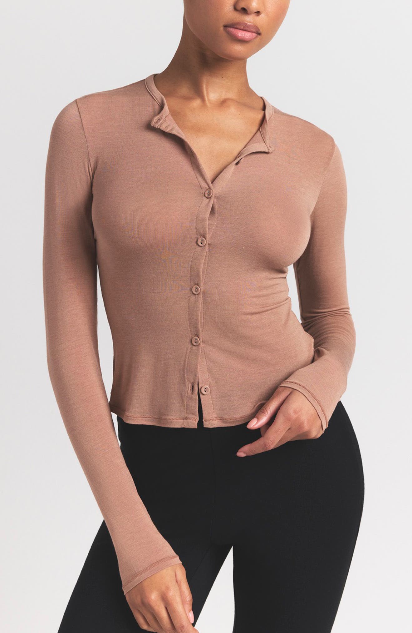 Sheer Modal Blend Cardigan - image 3