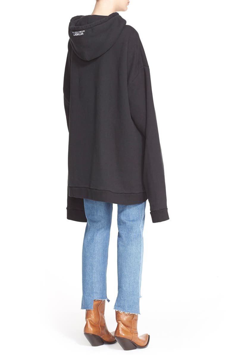 VETEMENTS Oversize Logo Hoodie, Alternate, color,