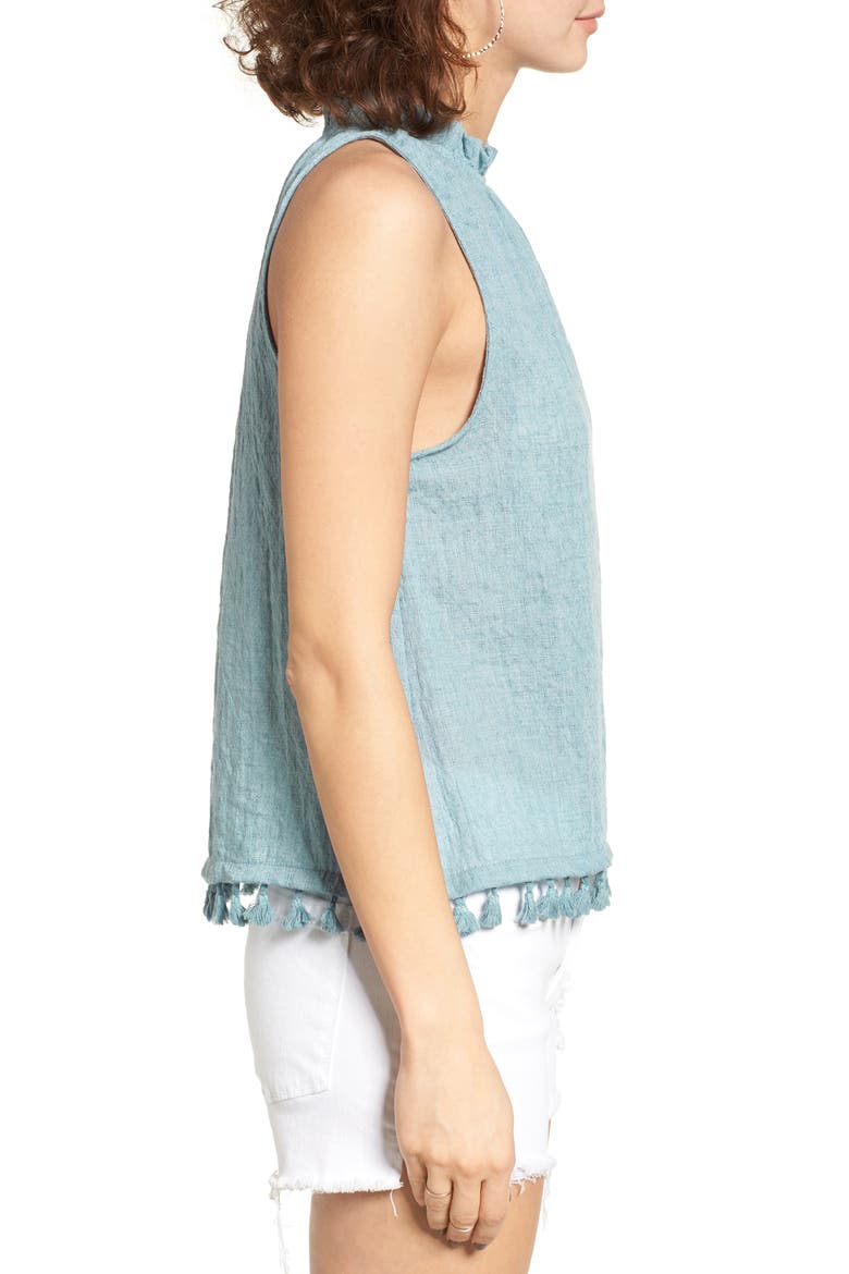 Tassel Trim Tank, Alternate, color, BLUE CITADEL