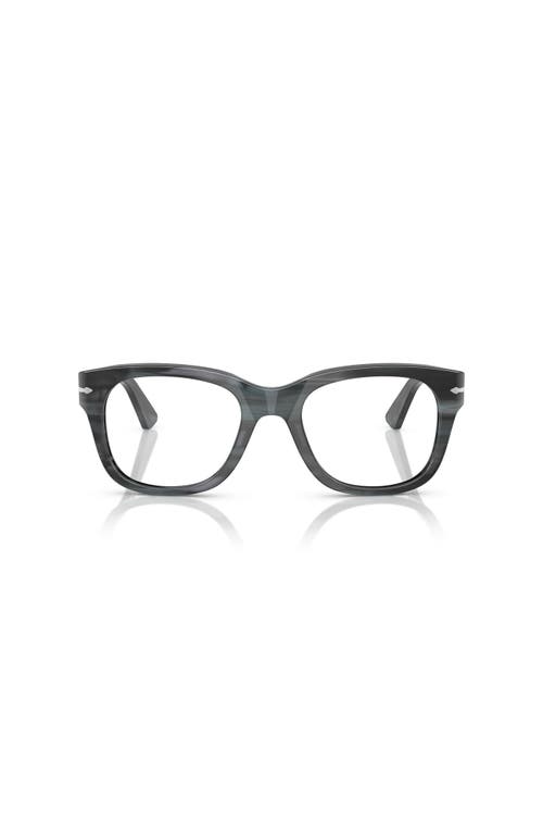 Persol 53mm Square Optical Glasses In Gray