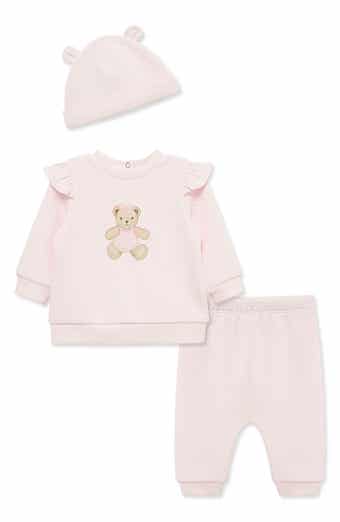 Kids' Bear Quilted Top, Pants & Hat 3-Piece Set