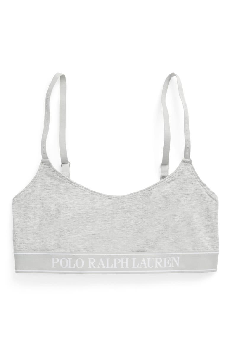 Scoop Neck Bralette, Alternate, color, HEATHER GREY