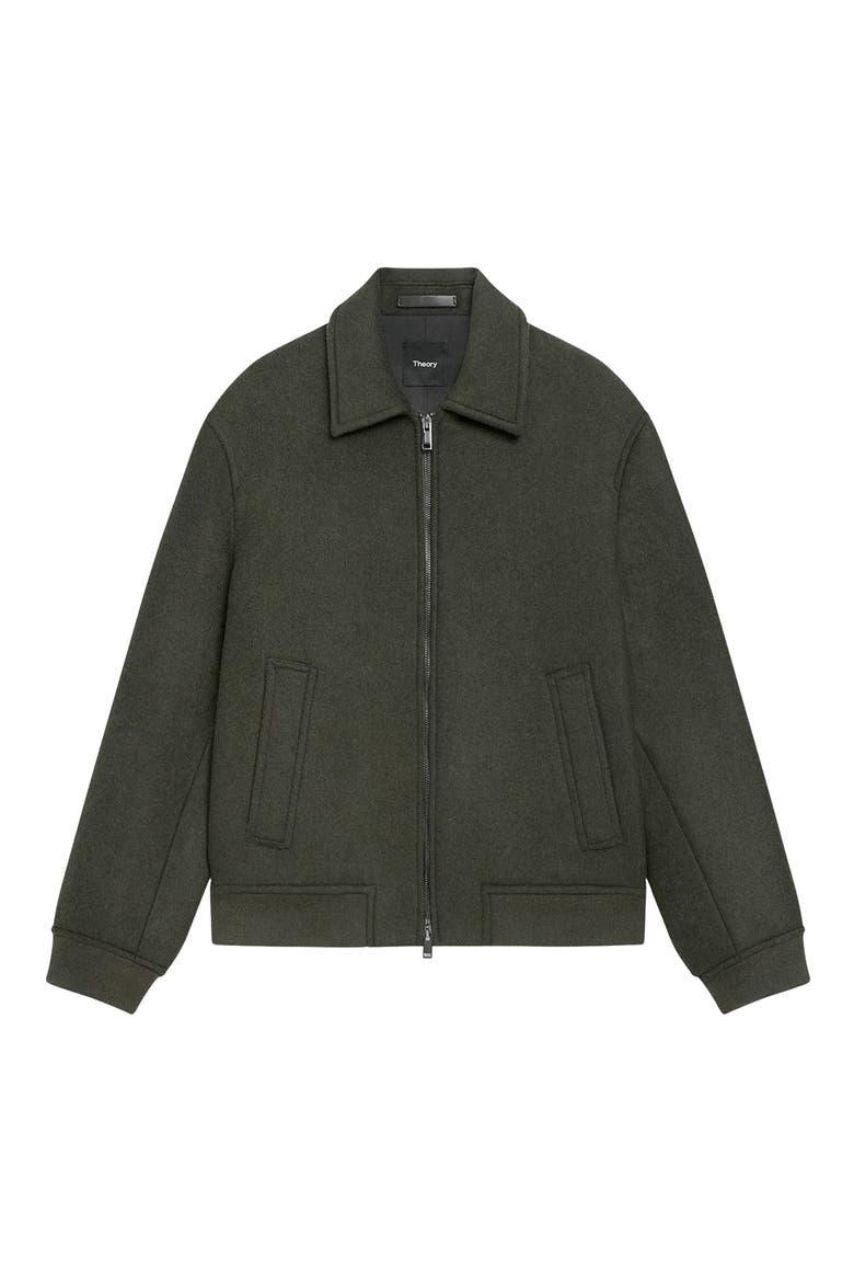 Wool Blend Bomber Jacket, Alternate, color, DARK TARMAC - AR6