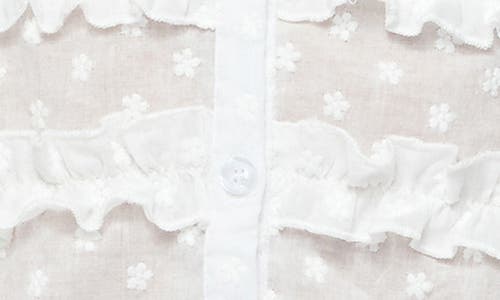 Edikted Chrissa Embroidered Ruffled Cotton Camisole In White