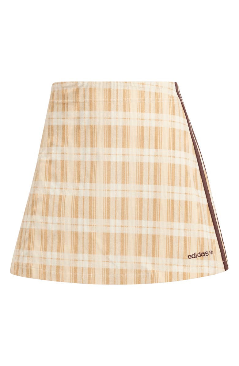adidas Originals Tartan Corduroy A-Line Skirt, Alternate, color, 