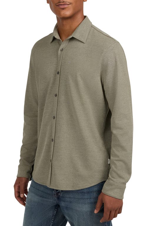 Dkny Sportswear Metro Long Sleeve Button-up Shirt In Green