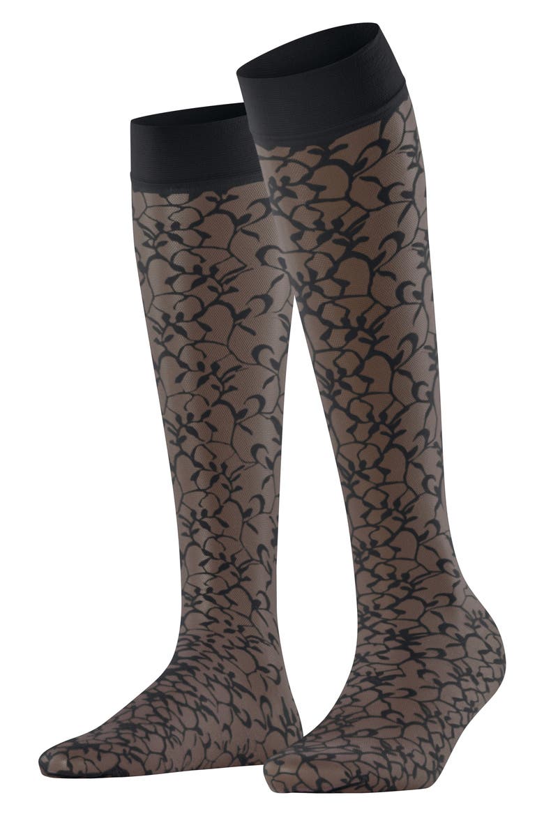 Soft Spell Knee High Socks, Alternate, color, BLACK