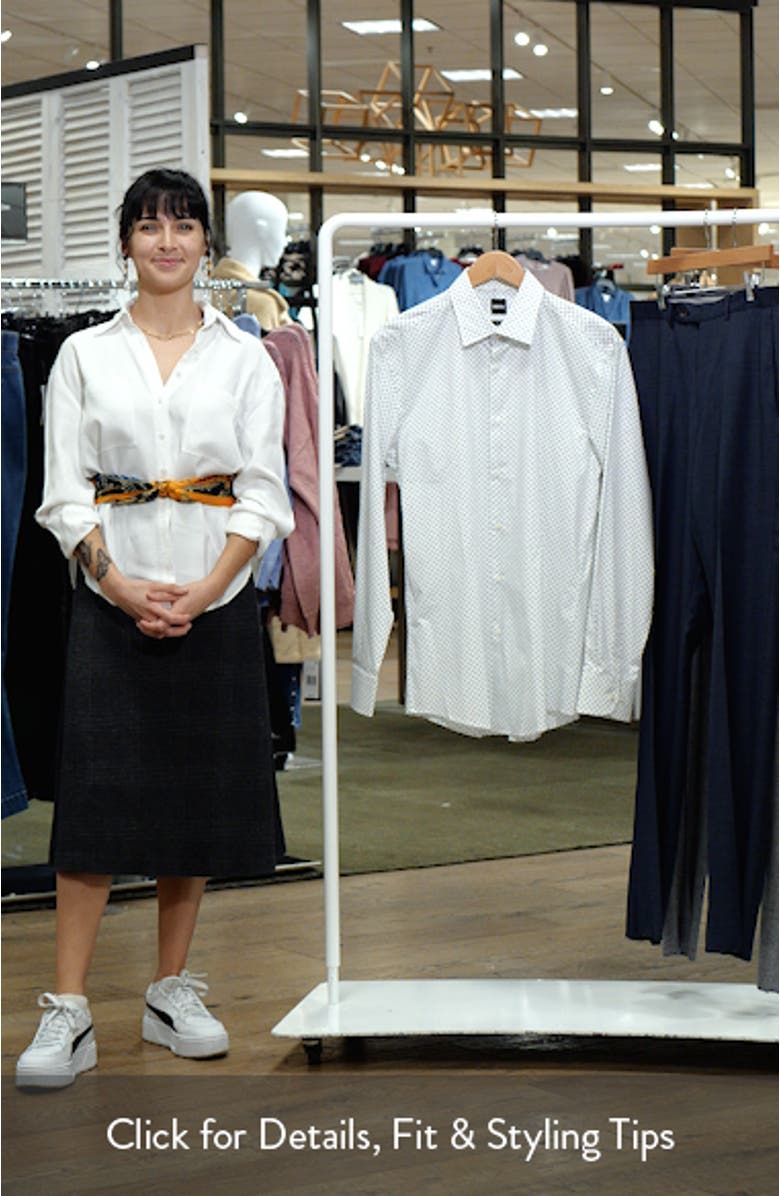 Hank Kent Slim Fit Stretch Cotton Dresss Shirt, sales video thumbnail